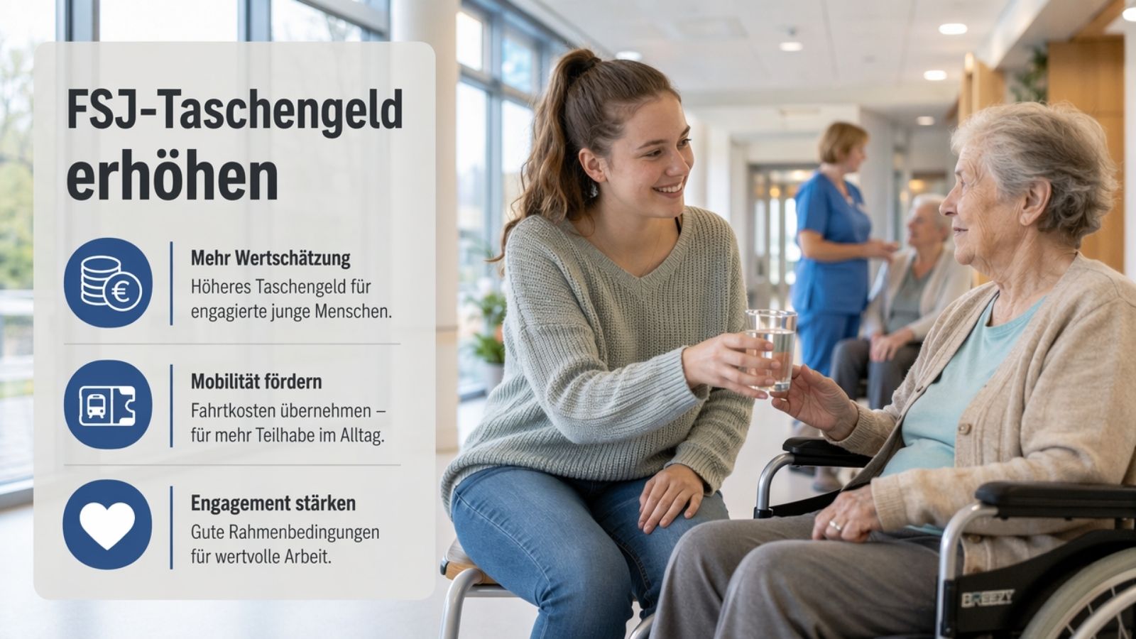 Bundesfreiwilligendienst 23 Forderung: FSJ Taschengeld soll erhöht werden